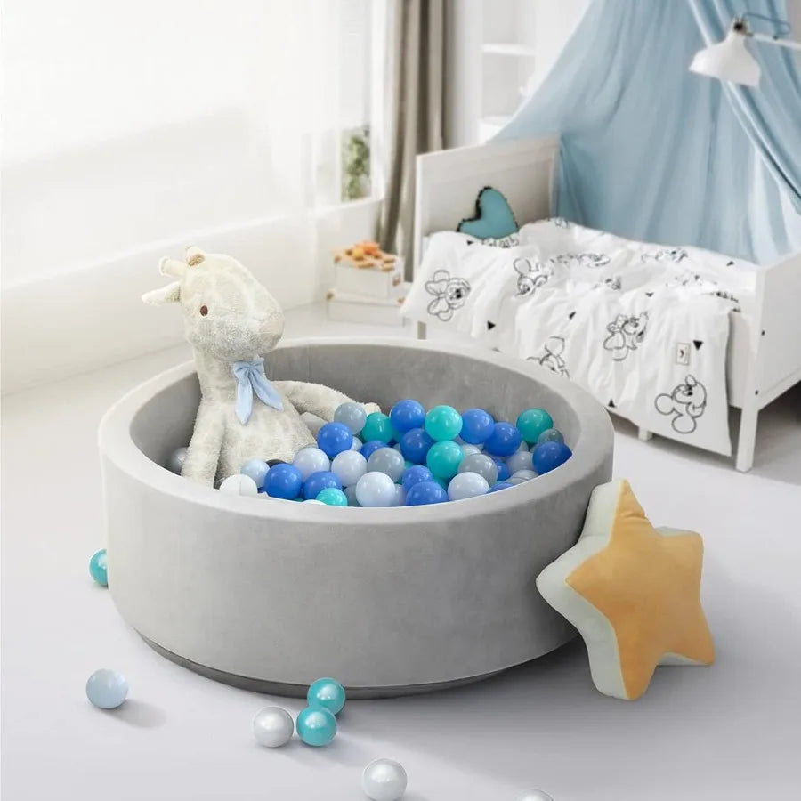 1000 Play Plastic Balls for Ball Pit Playpen BPA- Free Crush Proof Crawling Tunnels Balls for Pet Dogs,Soft Plastic Pool Balls