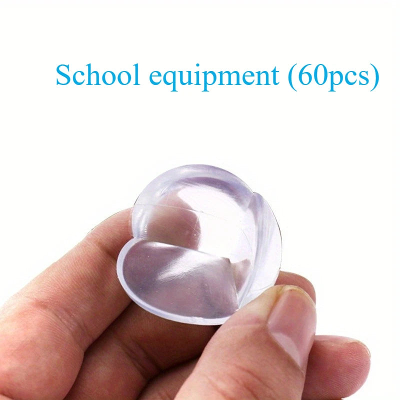 20/40/60/100pcs Child Baby Safety Silicone Protector Table Corner Edge Protection Cover Children Anticollision Edge & Guards