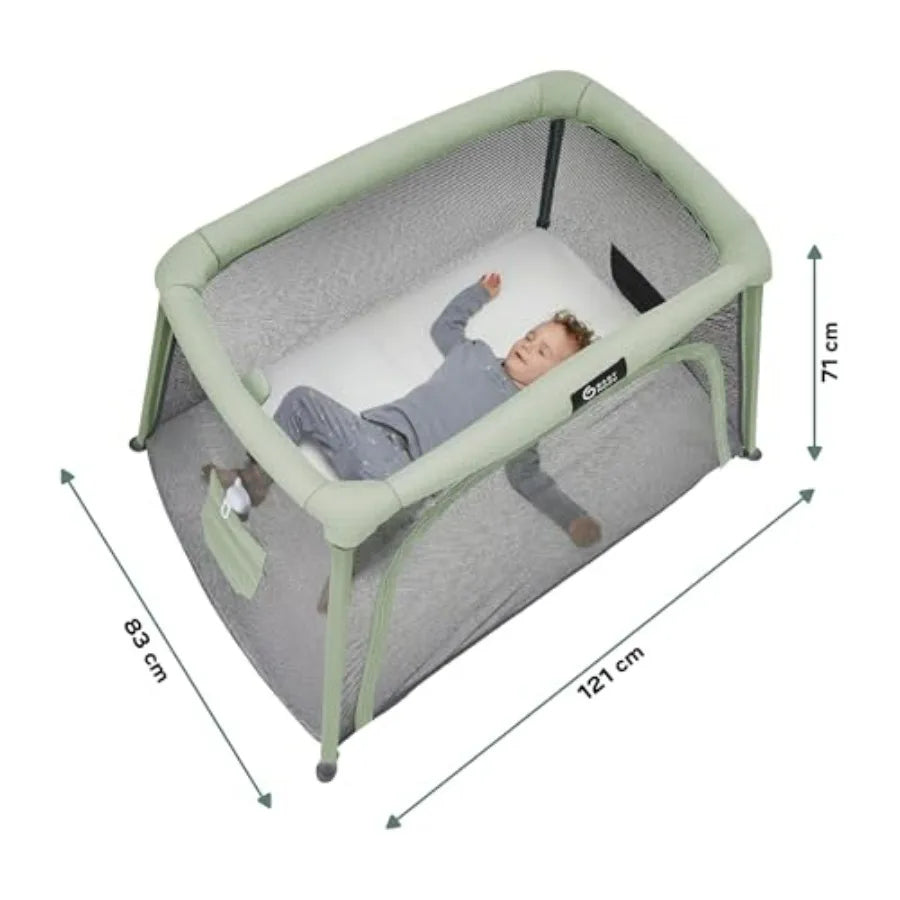 Moov Comfy 3-in-1 Travel Crib Pack and Play Lightwght Baby Playpen Portable Play Yard and Infant Bassinet