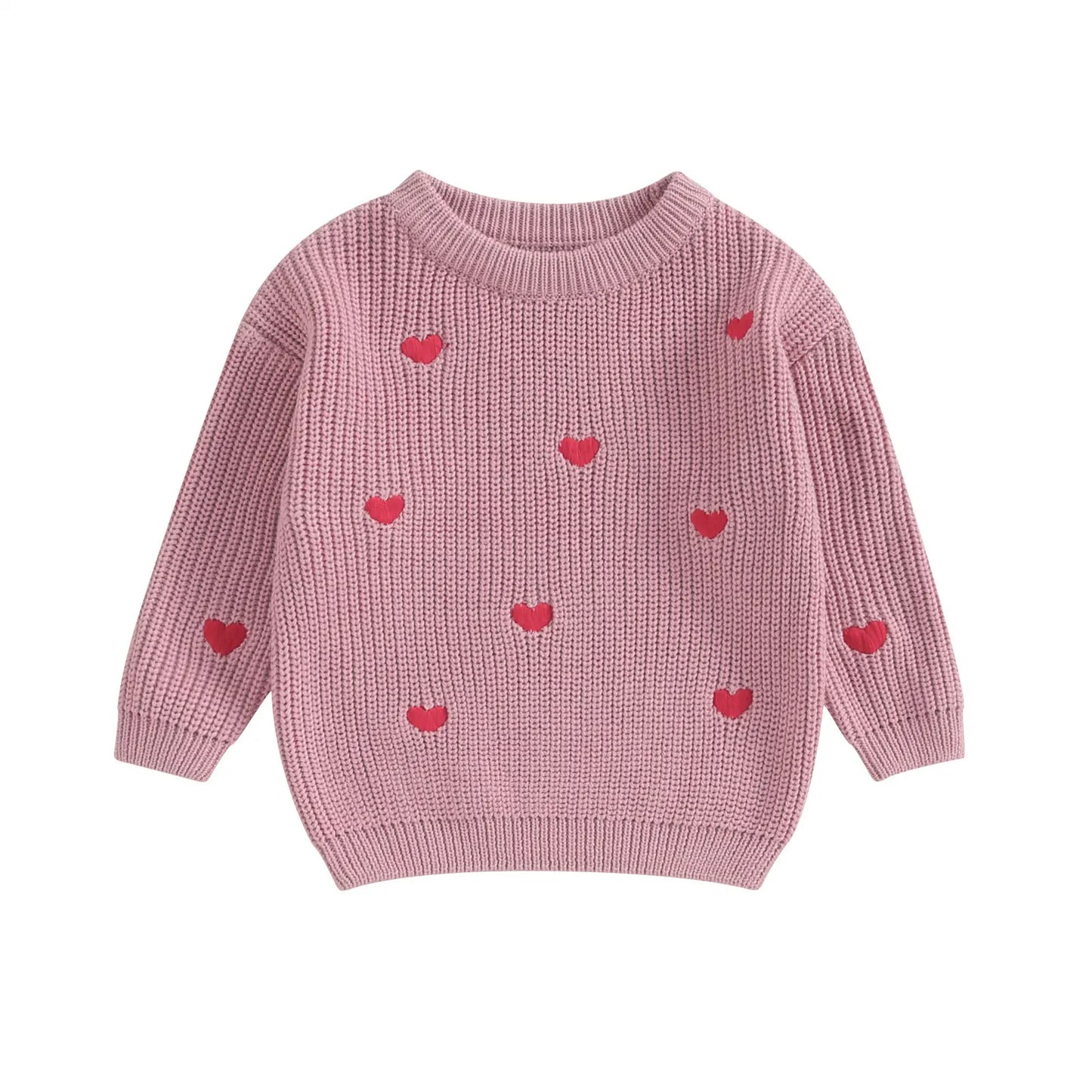 Adorable Toddler Sweaters Lovely Heart Patterned