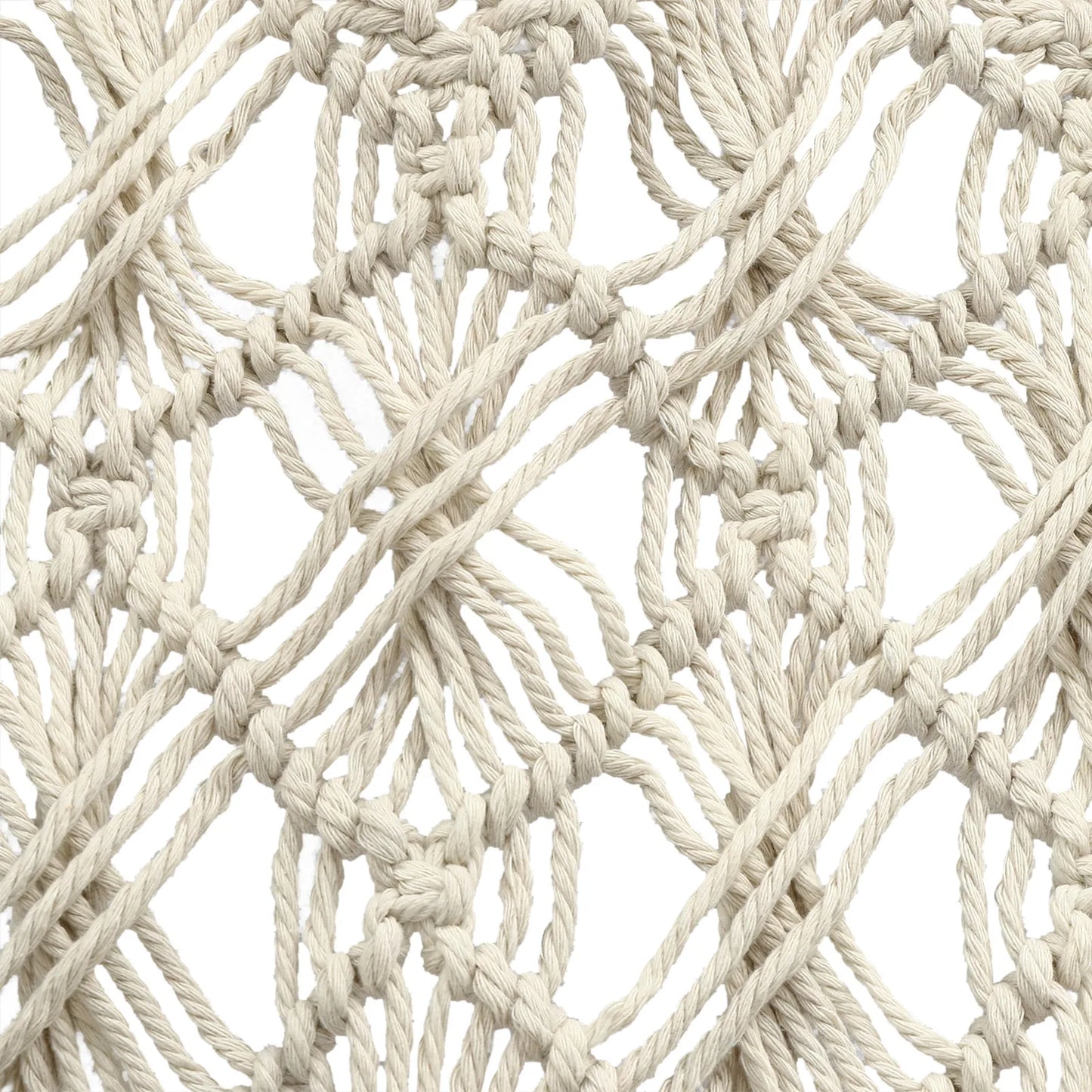 White Macrame Wall Hangings, Boho Style Handmade Tapestry Curtains