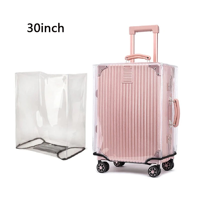 Dustproof Transparent Luggage Cover PVC Waterproof Protector Suitcase Covers Luggage Storage Covers Travel Accessories Fashion