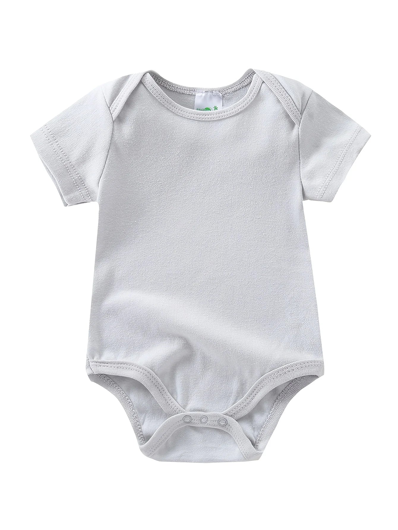 5pcs Newborn Baby Boy Short Sleeve Bodysuits, Cotton Cute Dinosaur Cartoon Rompers, Infant 1pc Jumpsuits, Round Neck Summer Outfits, Hospital Bag Essentials