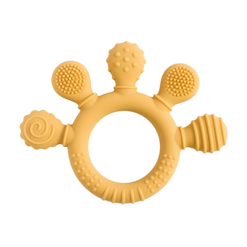 Baby Silicone Teethers Animal Food Grade Silicone Baby 0-12 Toys Silicone Teeth Grinding Stick Newborn Pacifier Accessories Toys