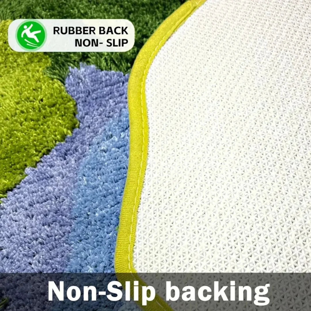 3D Moss Rugs, Plush Ruas Leaf Shaped Rug