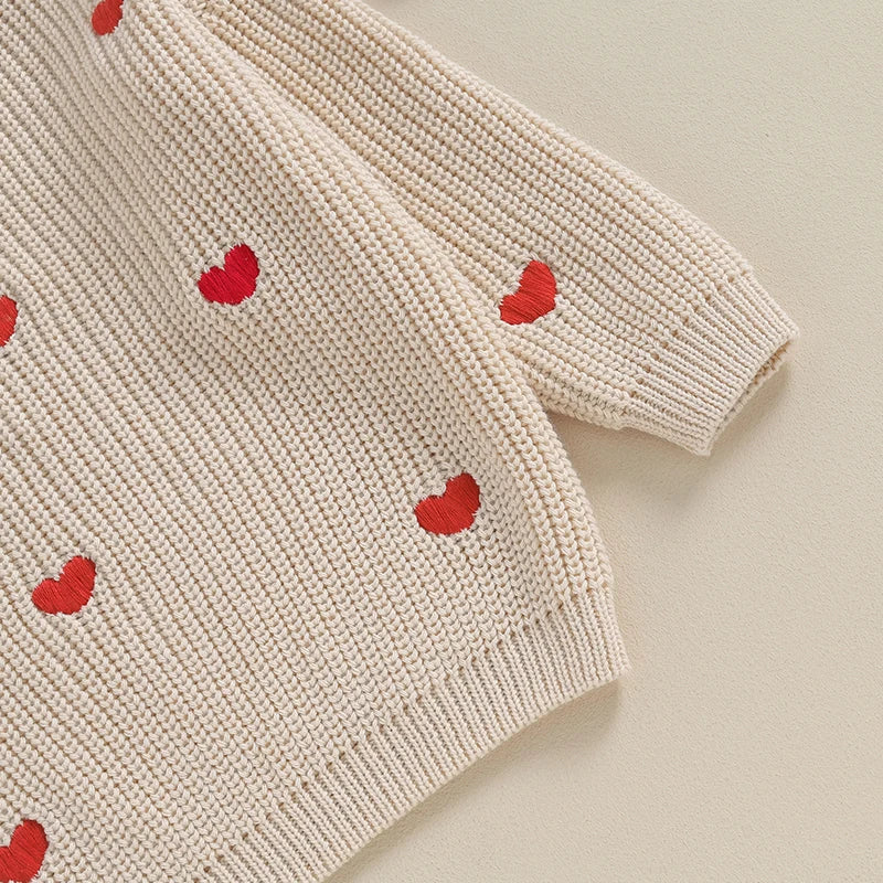 Adorable Toddler Sweaters Lovely Heart Patterned