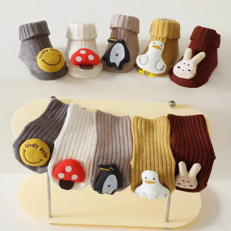 Adorable Cartoon Hemed Baby Socks