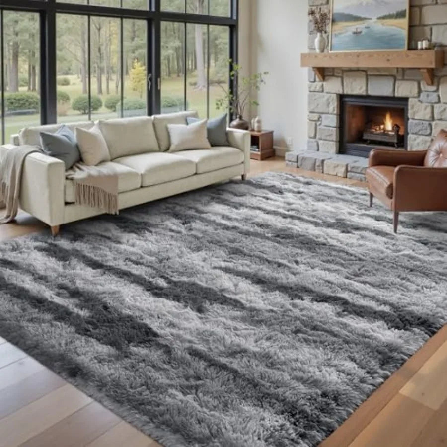 6x9 ft Fuzzy Rugs Non-Slip Carpet for Nursery Play Room Indoor Modern Plush Carpet
