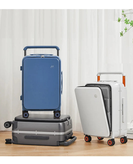 Mixi 2026 New Design Wide Handle Suitcase Men Carry-On Luggage Women Travel Trolley Case