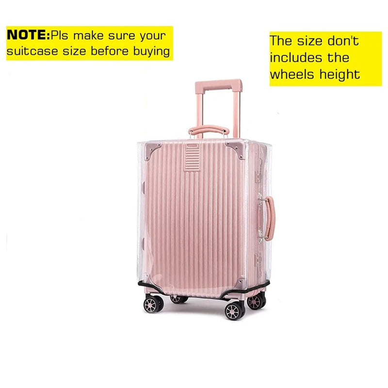 Dustproof Transparent Luggage Cover PVC Waterproof Protector Suitcase Covers Luggage Storage Covers Travel Accessories Fashion