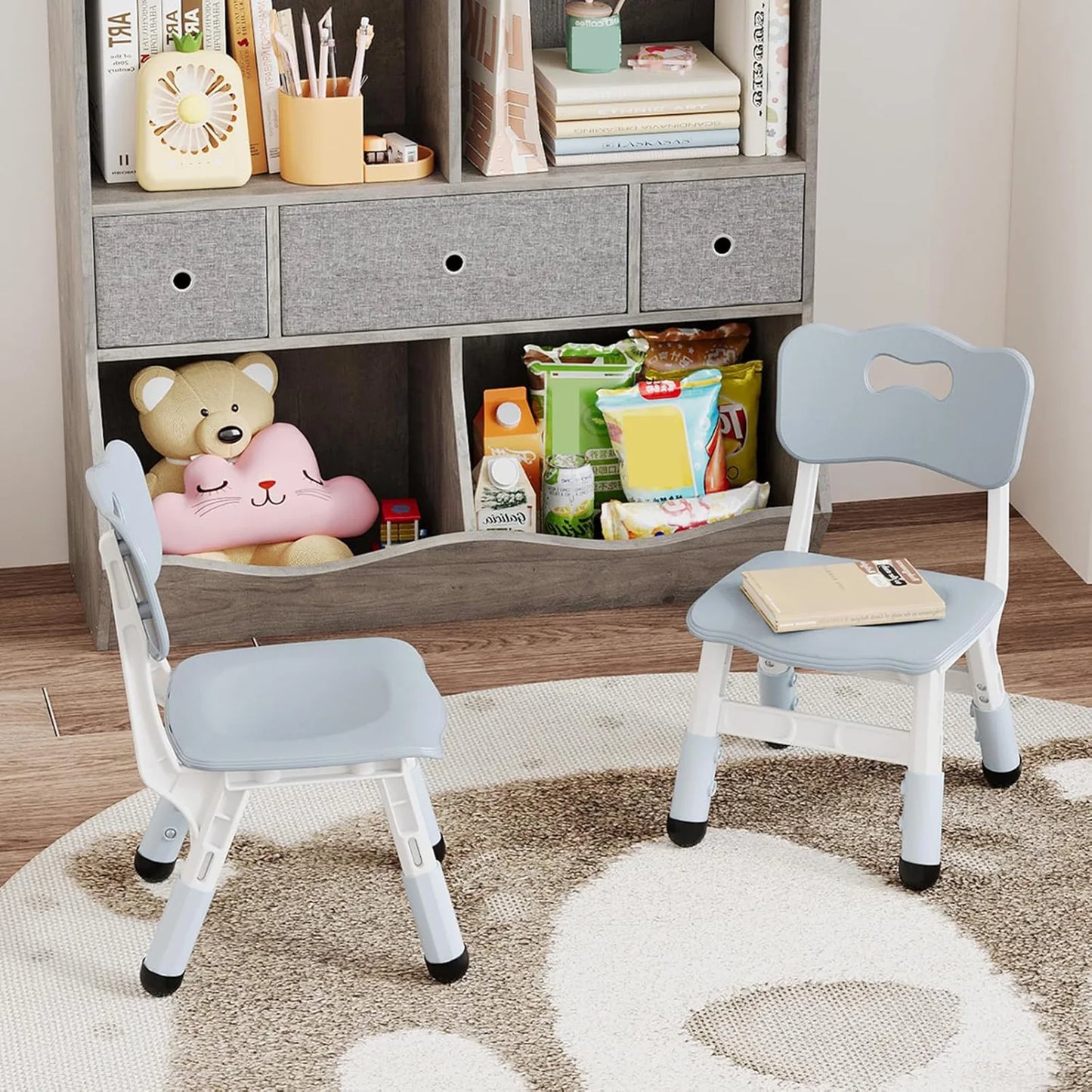2pcs Stackable Adjustable Kids Chair