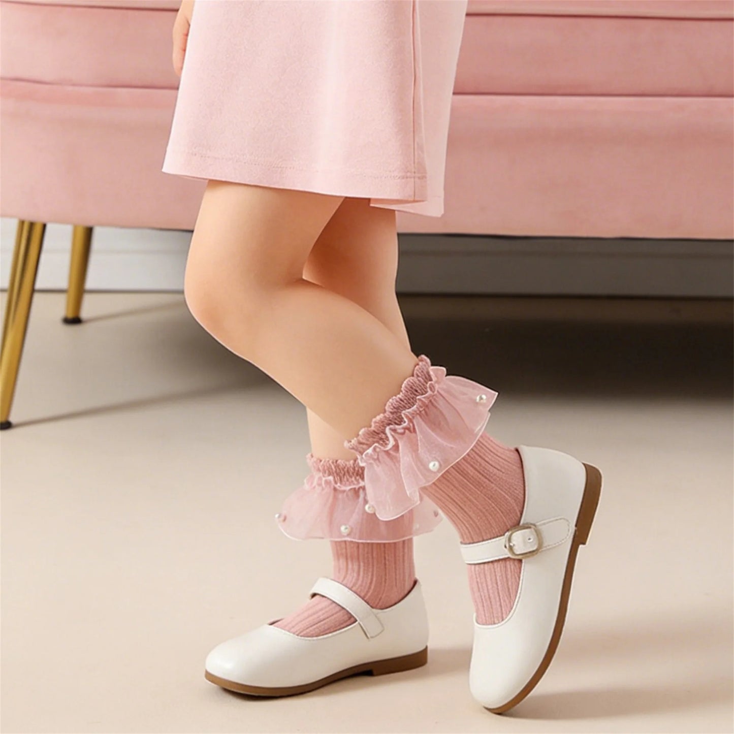Cute Baby Girl Cotton Ankle Socks with Adorable Bowknot and Lace Trim Soft and Comfortable Toddler Princess Socks for Daily