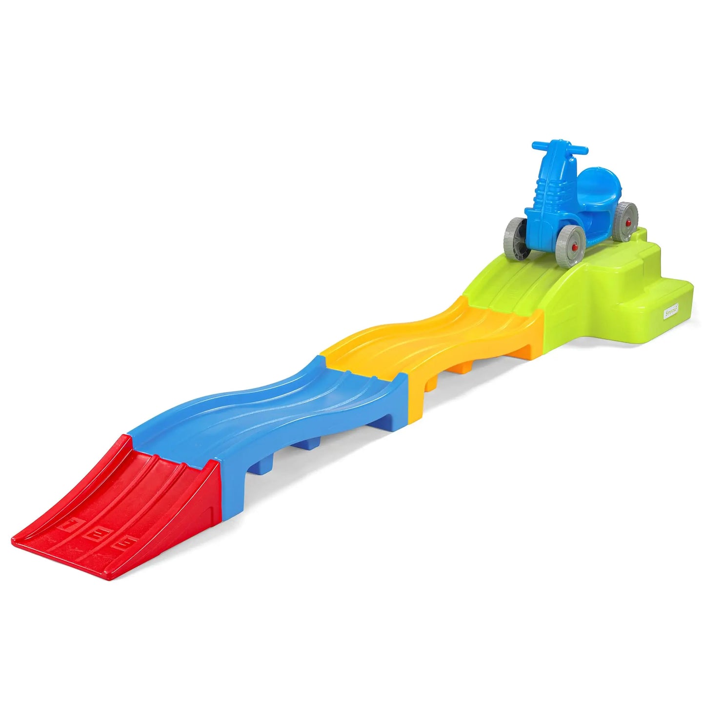 Deluxe Expandable Roller Coaster with Tracks Downhill Race Track for Kids Toddlers Indoor Outdoor Ride On Toy Ages 2-5