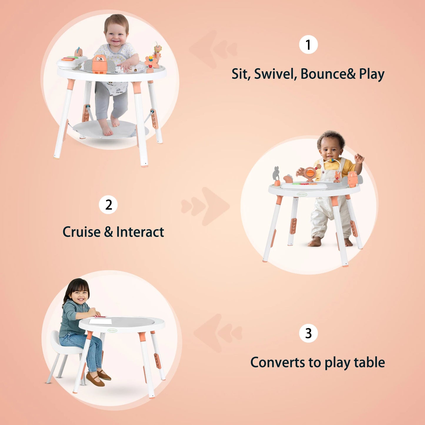 Multi-Functional Baby Play Center – 3-in-1 Activity Center