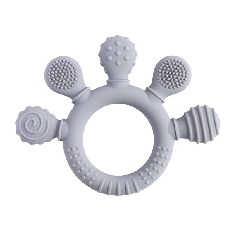 Baby Silicone Teethers Animal Food Grade Silicone Baby 0-12 Toys Silicone Teeth Grinding Stick Newborn Pacifier Accessories Toys