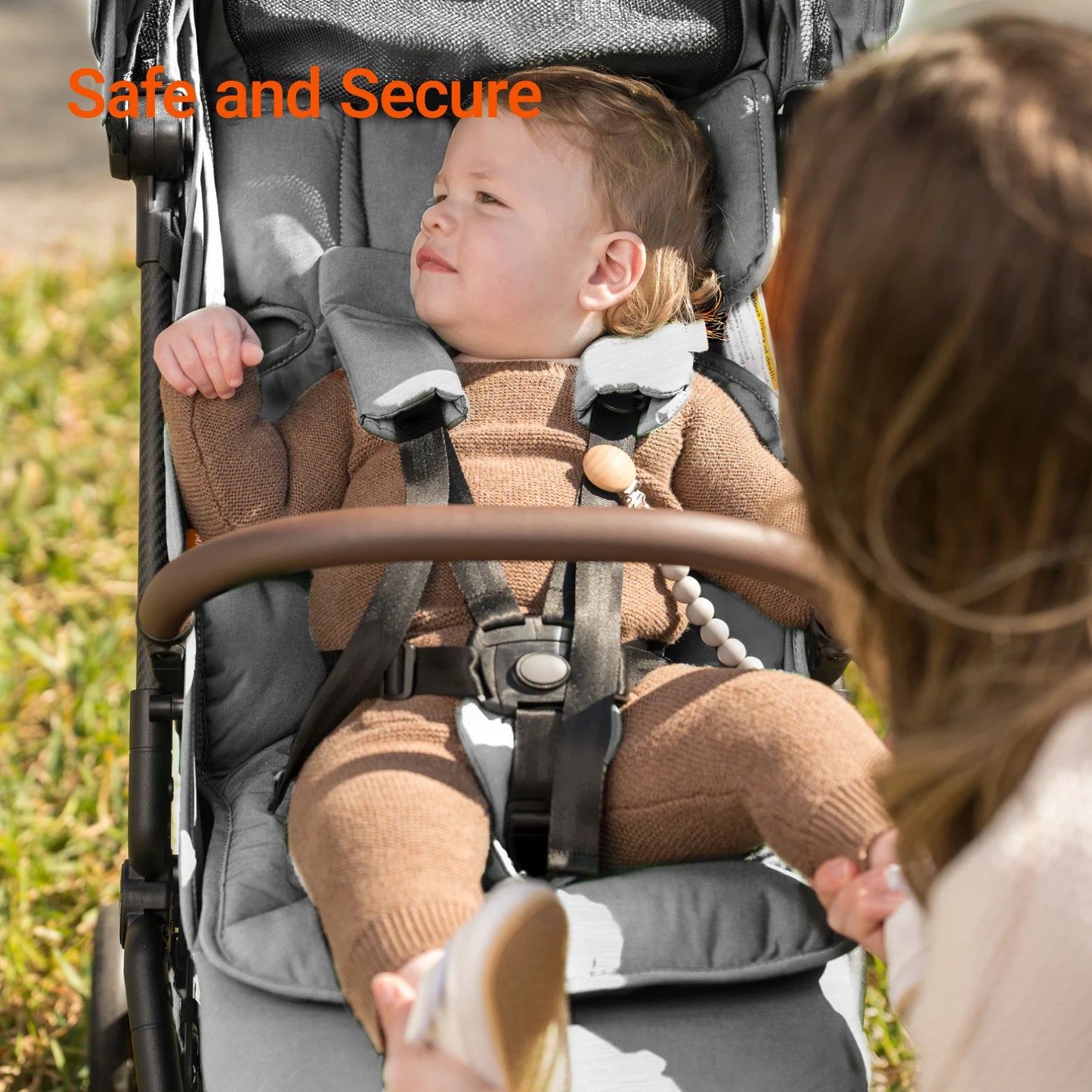 MAMAZING Ultra Air Airplane Stroller Lightweight 11.6lbs Carbon Fiber Frame Easy Fold w/Organizer for Toddlers (GREY)