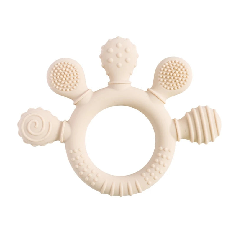 Baby Silicone Teethers Animal Food Grade Silicone Baby 0-12 Toys Silicone Teeth Grinding Stick Newborn Pacifier Accessories Toys