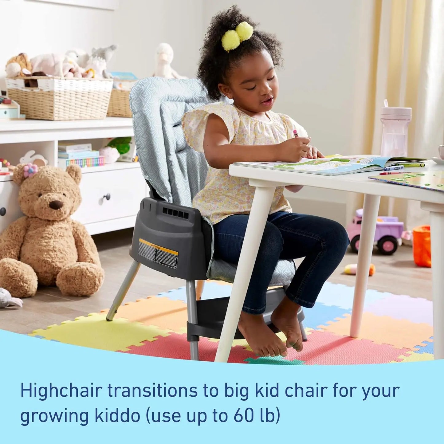 5-in-1 Adjustable Highchair for Babies to Toddlers