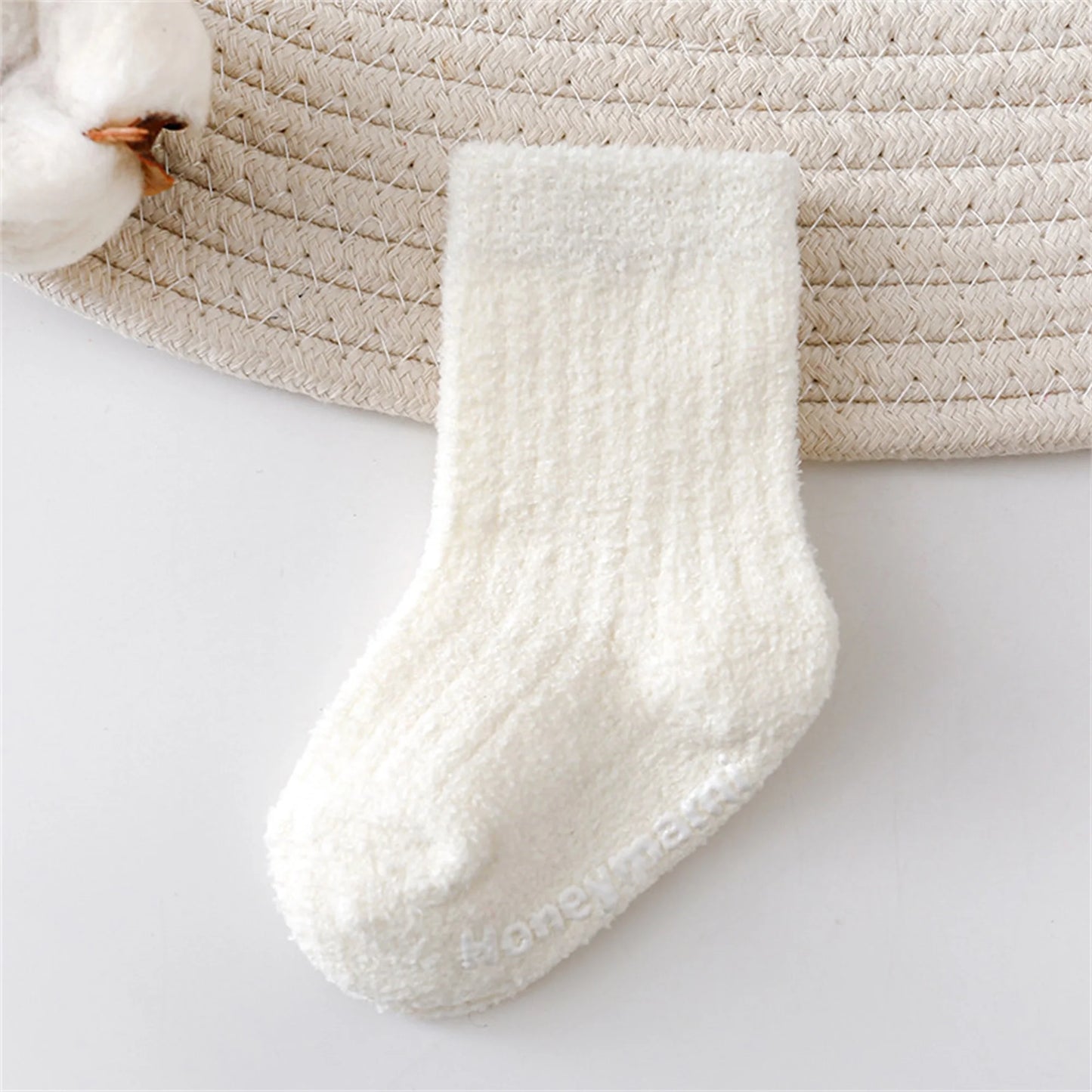 Adorable Cotton Socks Cozy Breathable Anti-slip Socks for Infants Toddlers Boys & Girls Pack of 5