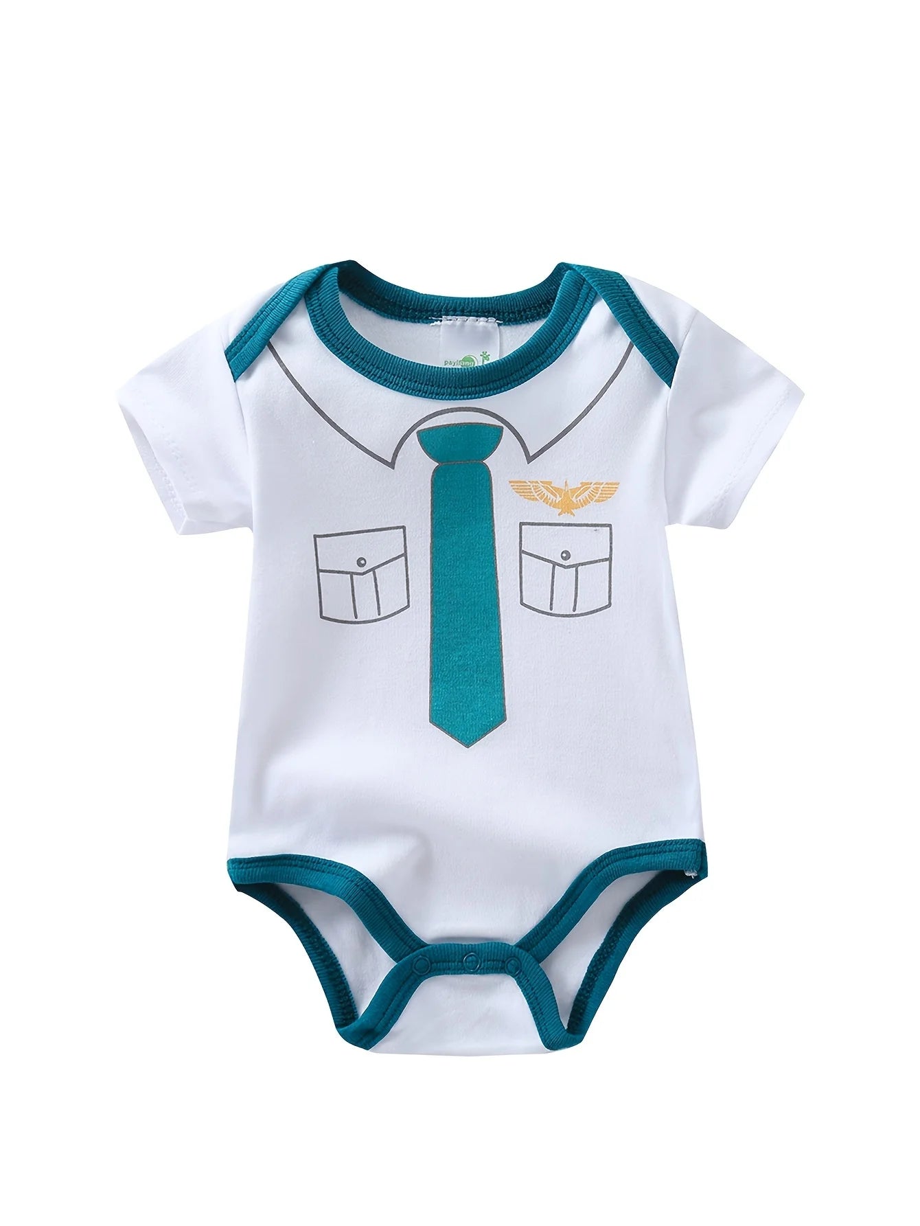 5pcs Baby Boy Short Sleeve Triangle Rompers, Infant Jumpsuits, Newborn Essential Outfits, Soft Breathable Casual Onesies, Bargain Price, Hospital Delivery Baby Supplies, Airplane And Gentleman Bow Tie Design, Baby Items Big D