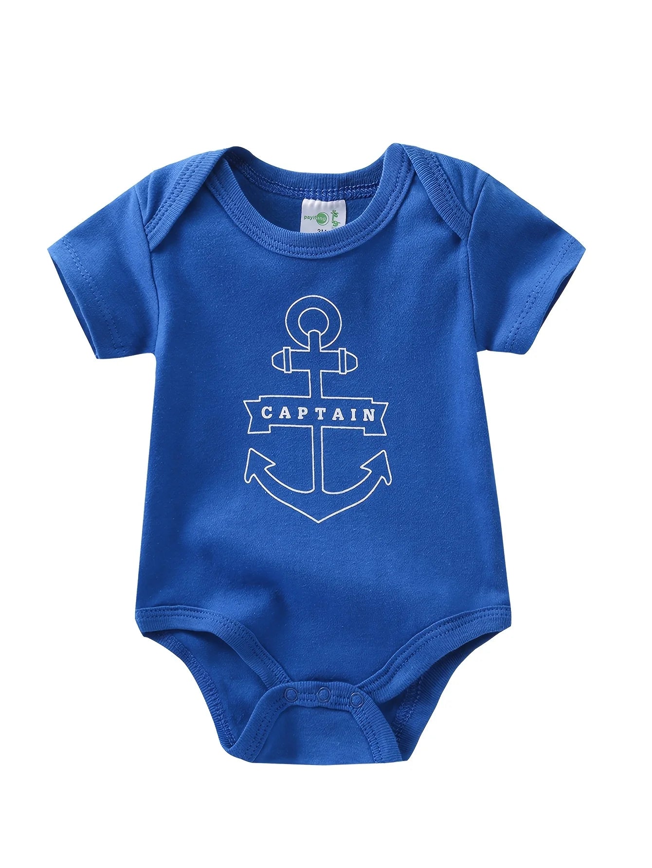 5pcs Baby Boy Triangle Rompers, Creative Baby Bodysuits, Short Crawler Onesies, Short Sleeve Jumpsuits with Sailboat Pattern, Soft Breathable Casual Infant Clothes, Newborn Hospital Essentials, Bargain, for Outdoor