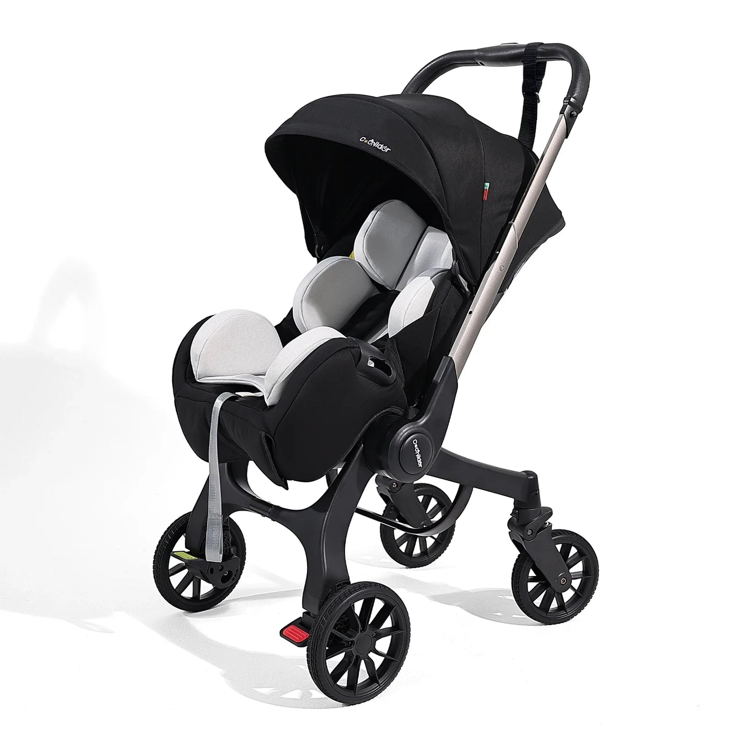 Camping cart, Foldable baby stroller, adjustable backrest, can be pushed in two directions, Suitable for traveling in autumn
