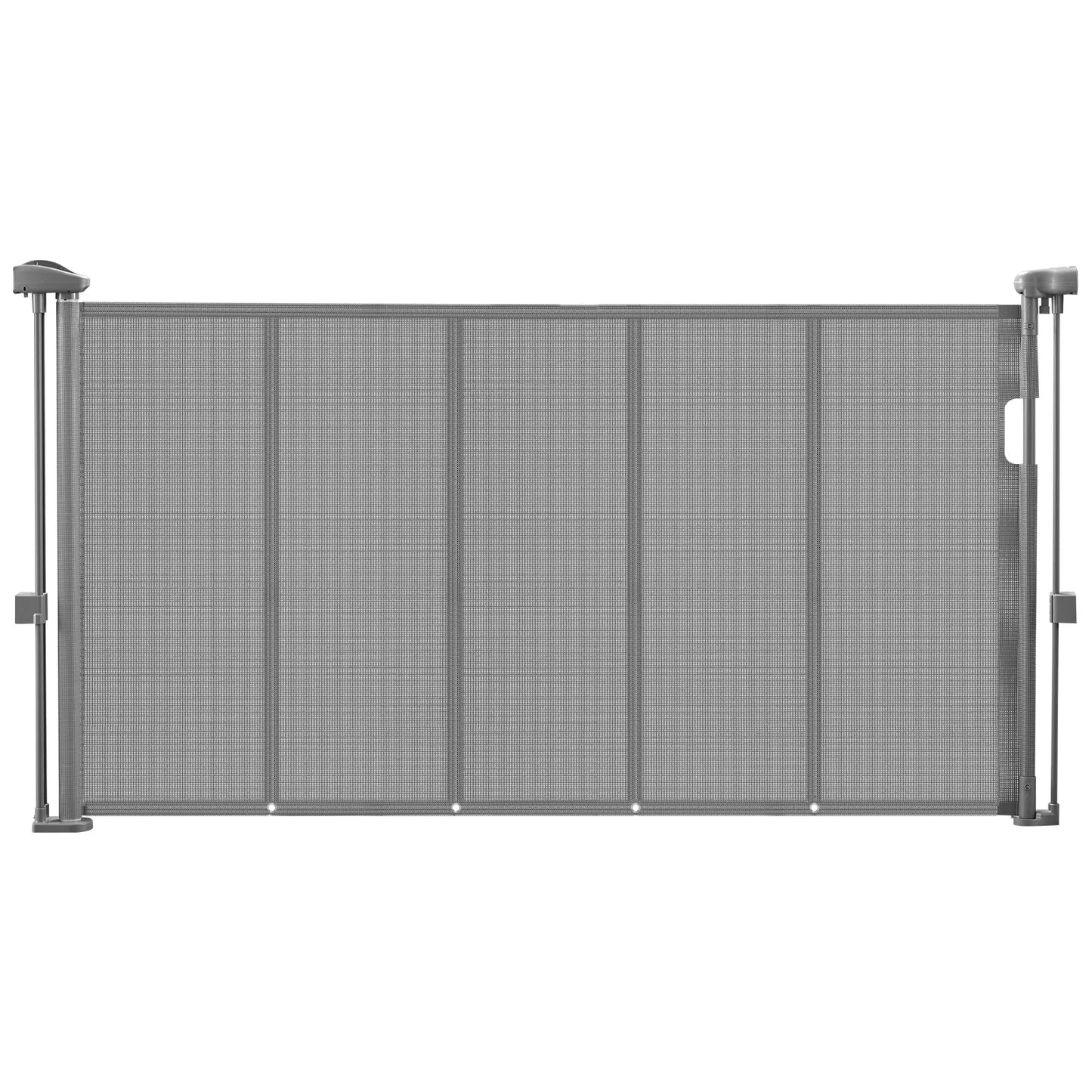 SucceBuy 55/71/110in Retractable Baby Gate 34in Tall Extends Wide Retractable Gate for Kids Mesh Material Easy to Install