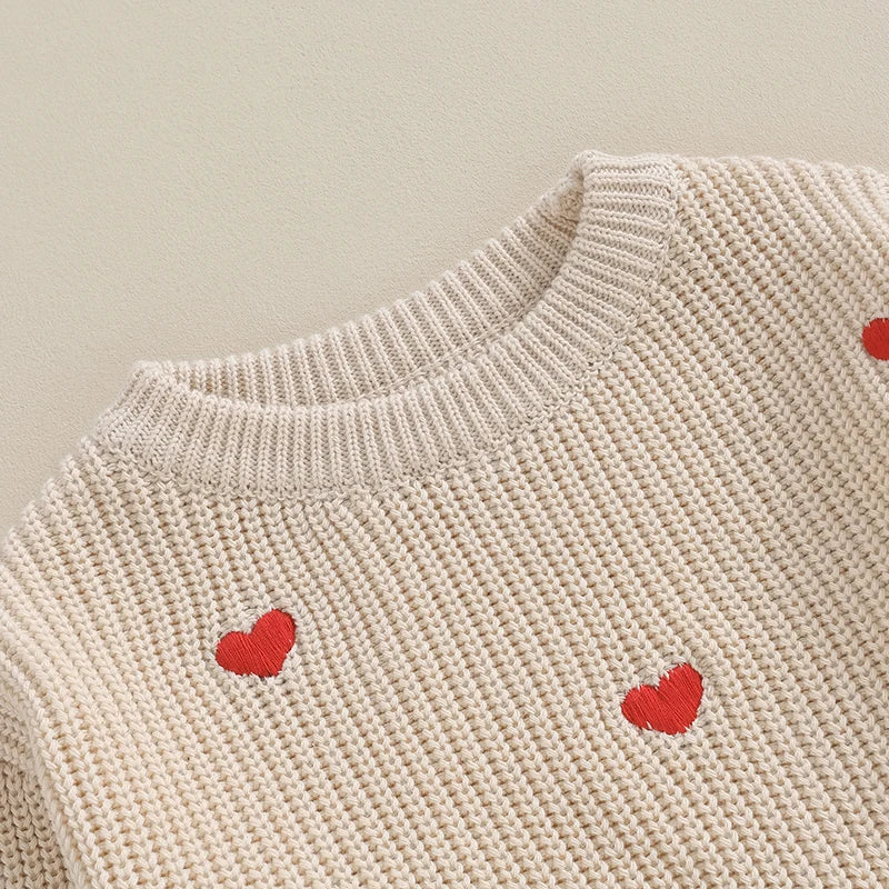 Adorable Toddler Sweaters Lovely Heart Patterned