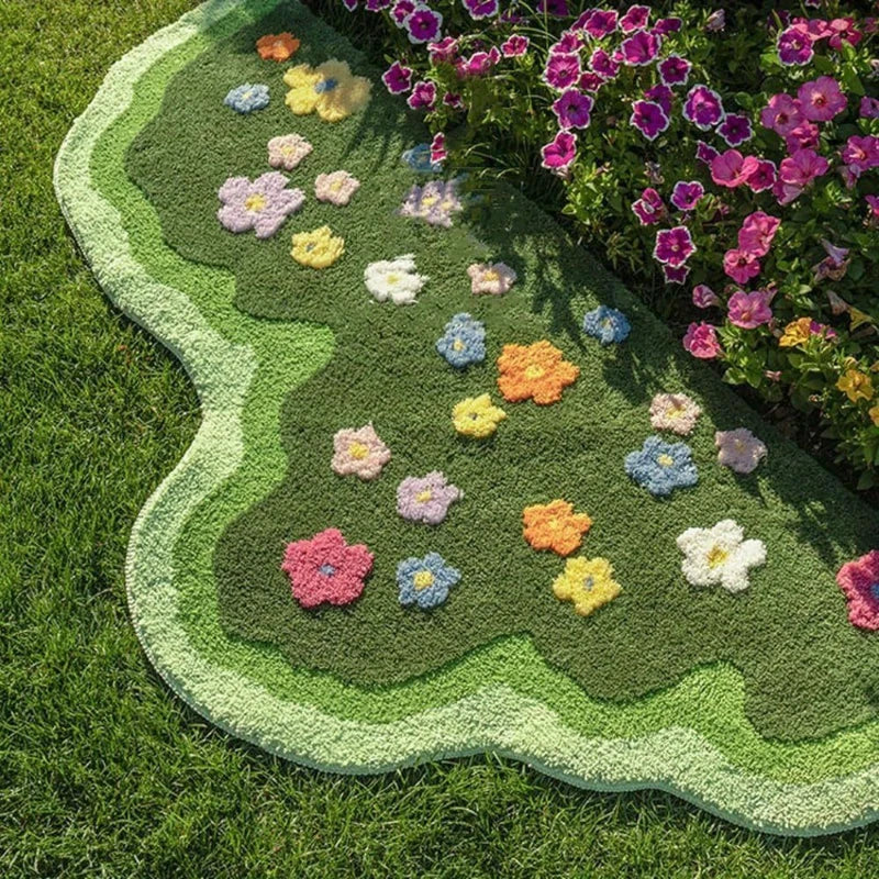 Cute Green Moss Rug Mat