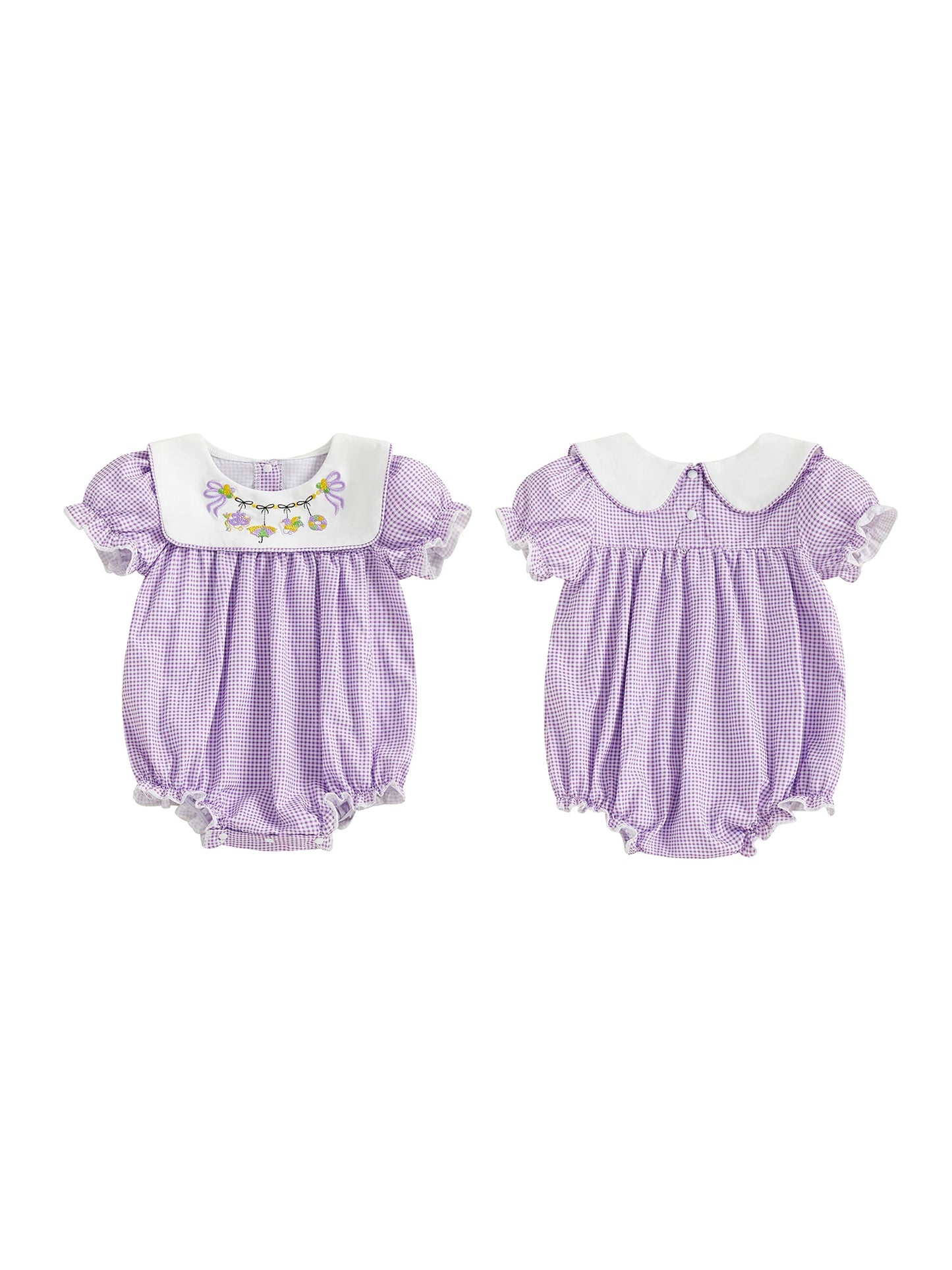 Toddler Girls Jumpsuit Sleeveless Round Neck Floral Print Ruffle Romper Baby Bodysuit Summer Outfit with Bow