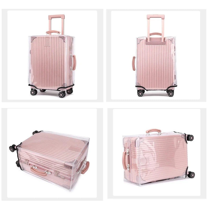 Dustproof Transparent Luggage Cover PVC Waterproof Protector Suitcase Covers Luggage Storage Covers Travel Accessories Fashion