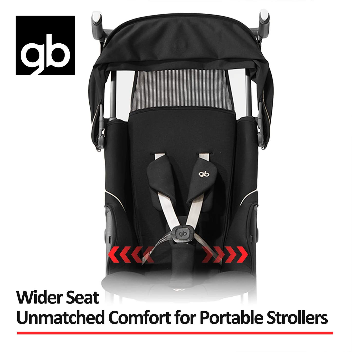 gb Pockit 3H baby Steoller (Includes Free Armrest), All-Terrain, Lightweight Stroller, Travel-Friendly, for Babies & Toddlers