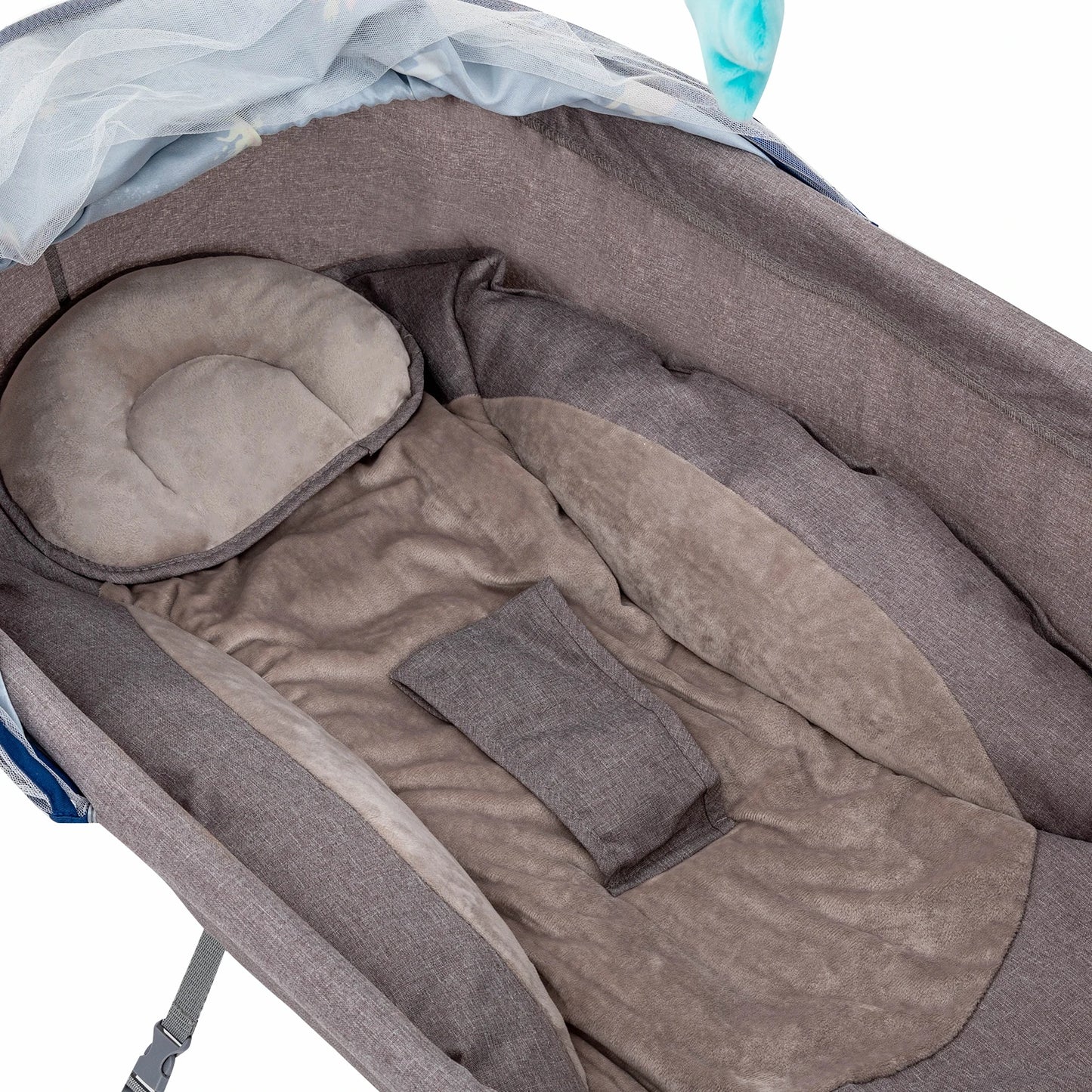 Baby Cradle Swing 5 Speeds Electric Stand Crib Auto Rocking Chair Bed with Remote Control