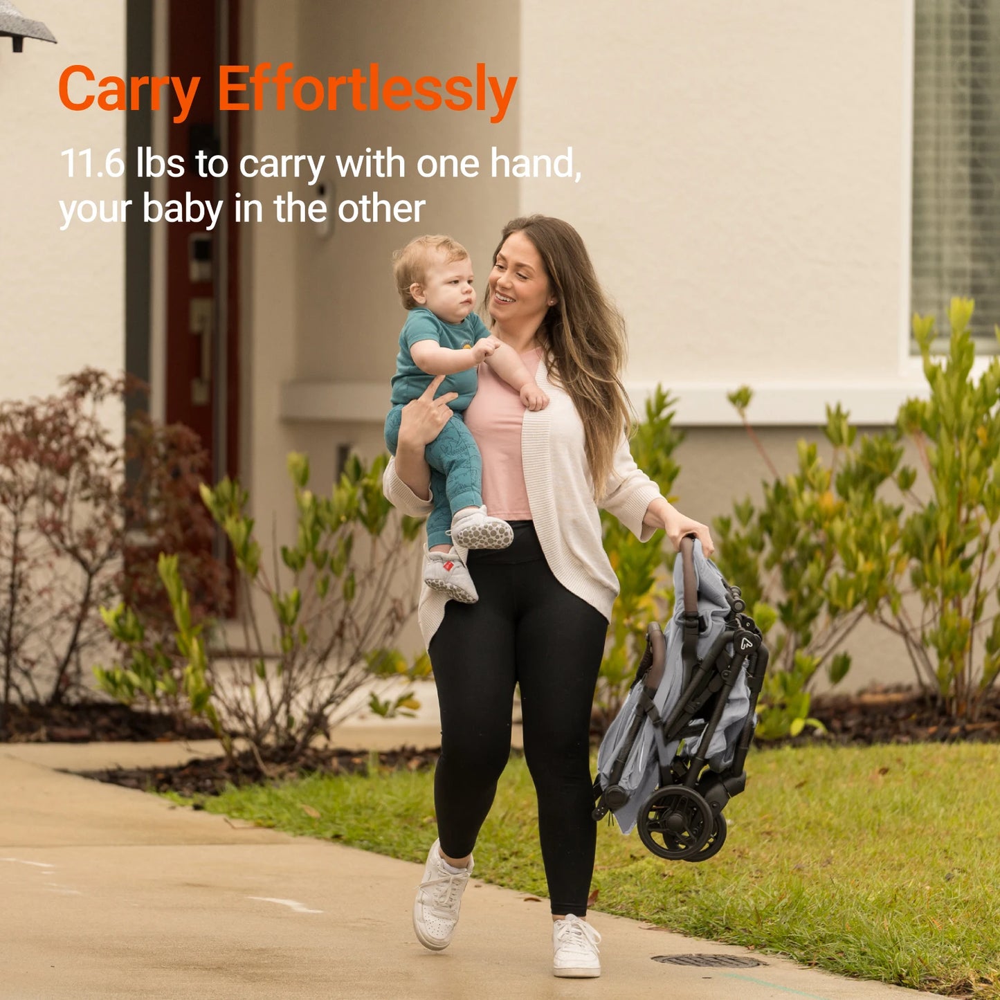 MAMAZING Ultra Air Airplane Stroller Lightweight 11.6lbs Carbon Fiber Frame Easy Fold w/Organizer for Toddlers (GREY)