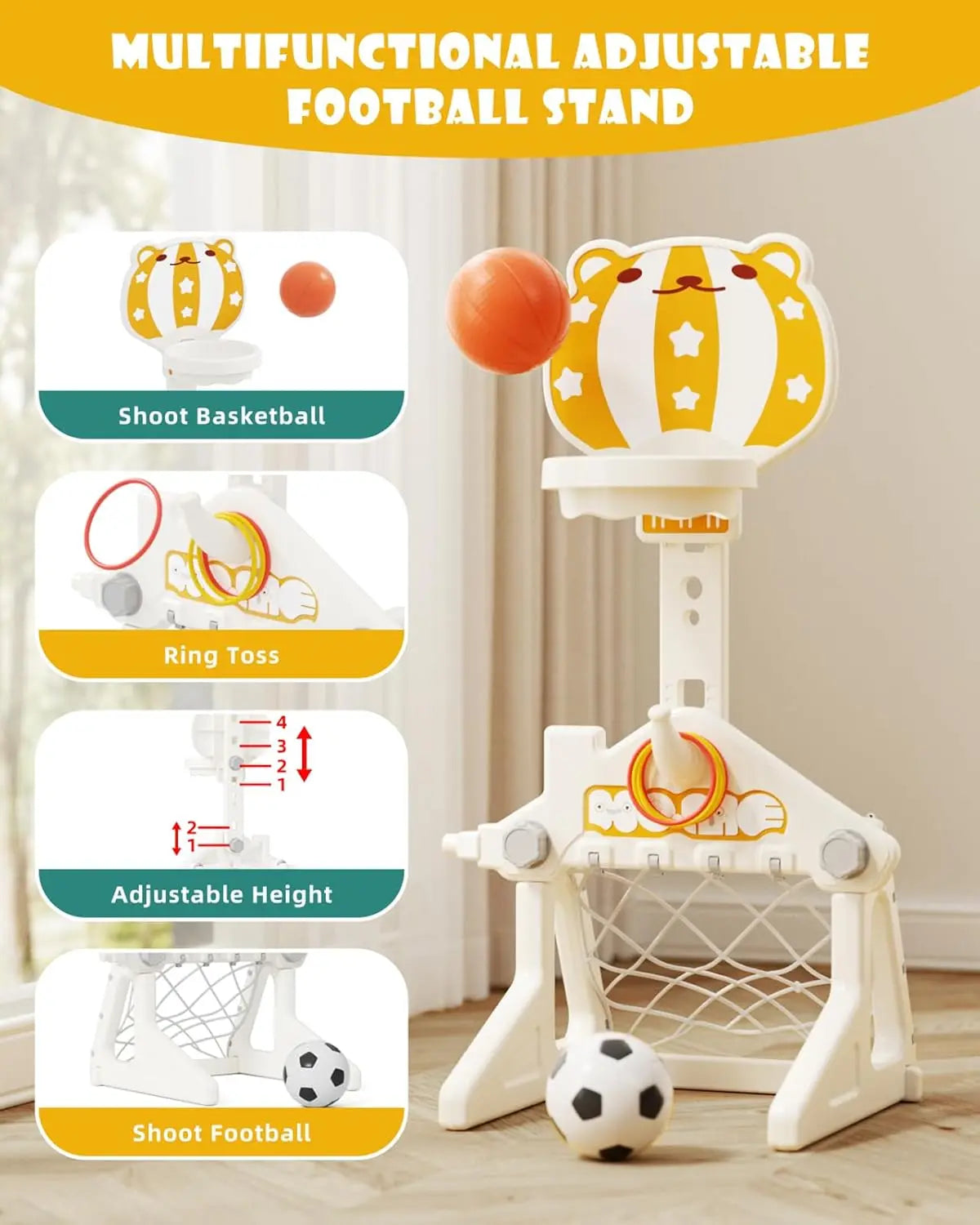 6 in 1 Toddler Slide and Swing Set Outdoor Playset Kids Slide for Toddlers 1-3 Indoor Playground Baby Climber Toys