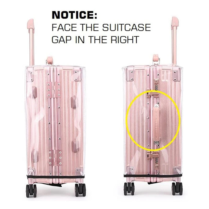 Dustproof Transparent Luggage Cover PVC Waterproof Protector Suitcase Covers Luggage Storage Covers Travel Accessories Fashion