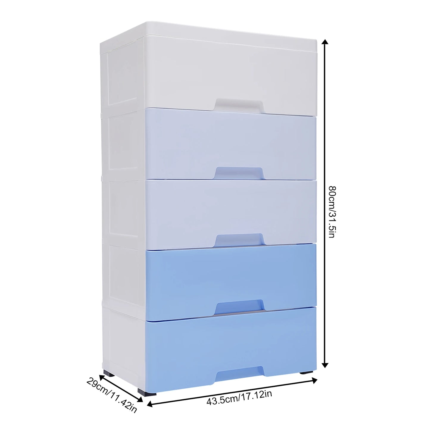 5 Drawers Storage Closet Drawers Cabinet Drawers Dresser Bedroom Cabinet Plastic