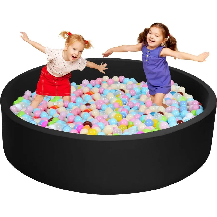 Extra Large Soft Foam Ball Pit 51.2" x 11.8" NO Balls in Large Sponge Round Ball Pool Indoor Round Ball Pits Toddler Playpen -