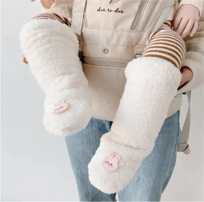 Winter Baby Socks Thick Warm Long Socks for Toddler White Autumn Winter PlushKnee Newborn Anti Slip Floor Socks