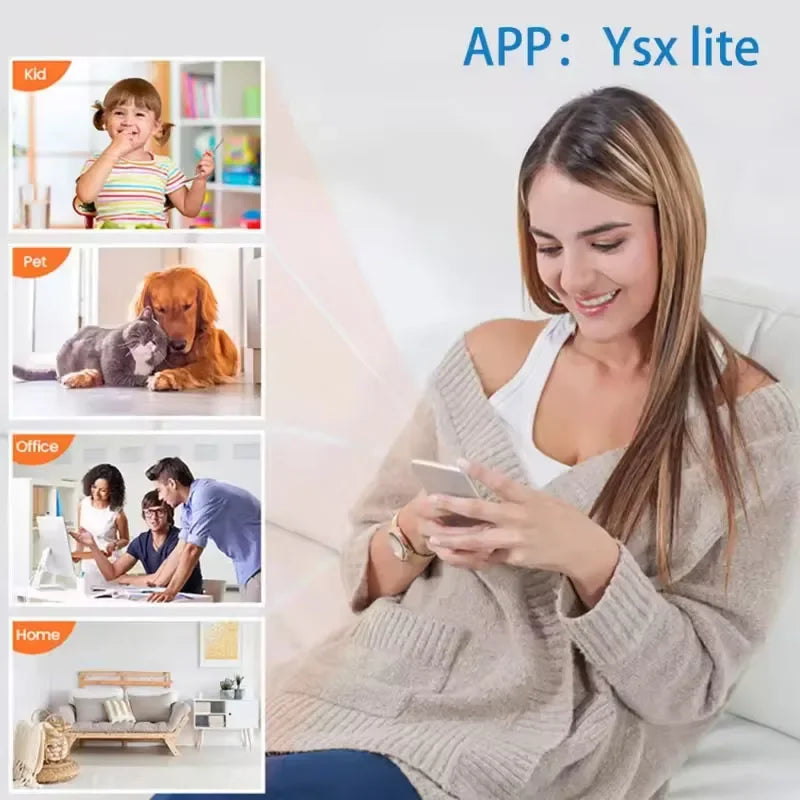 Mini WiFi Camera 1080P HD, Indoor Security Cam with Night Vision, 2-Way Audio