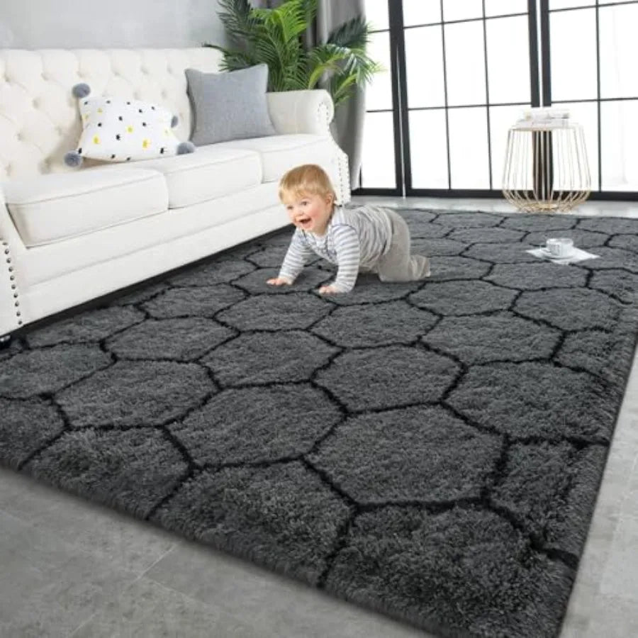 Super Soft Shaggy Rugs Fluffy Carpet