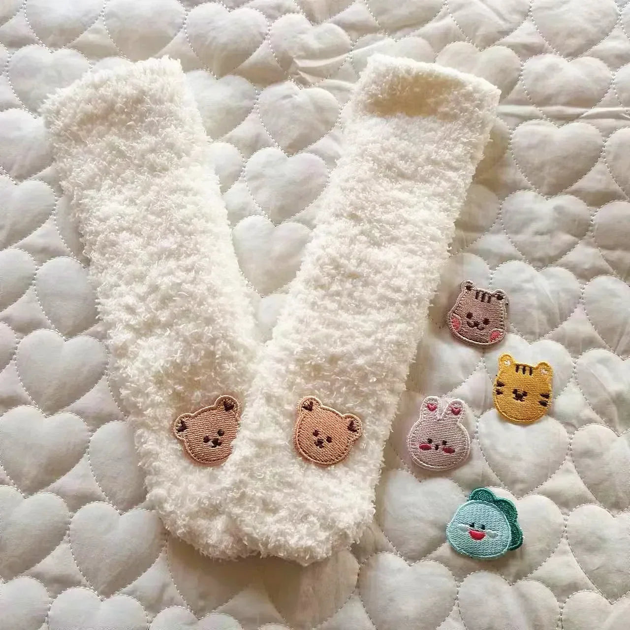 Winter Baby Socks Thick Warm Long Socks for Toddler White Autumn Winter PlushKnee Newborn Anti Slip Floor Socks
