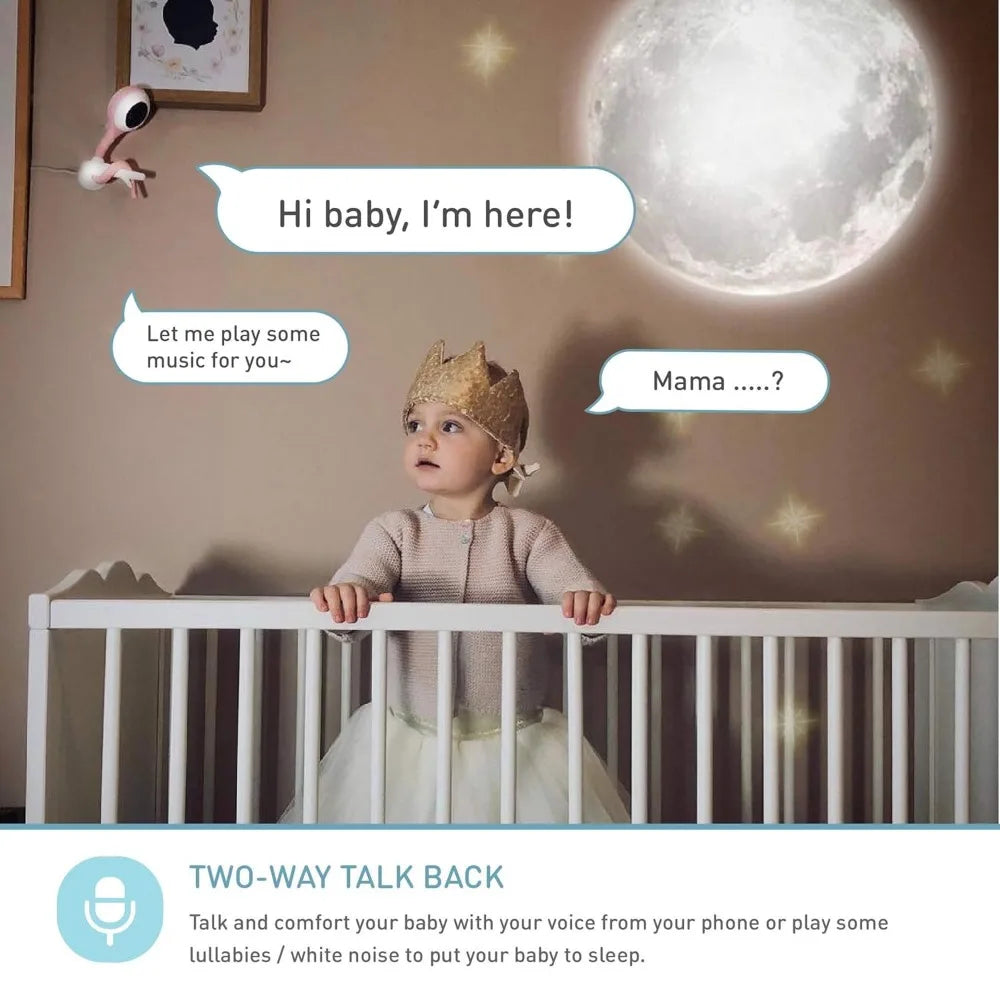 Baby Monitor (Pistachio) - Full-Featured Smart Wi-Fi Camera of True Crying Detection with Extra in-App Plan