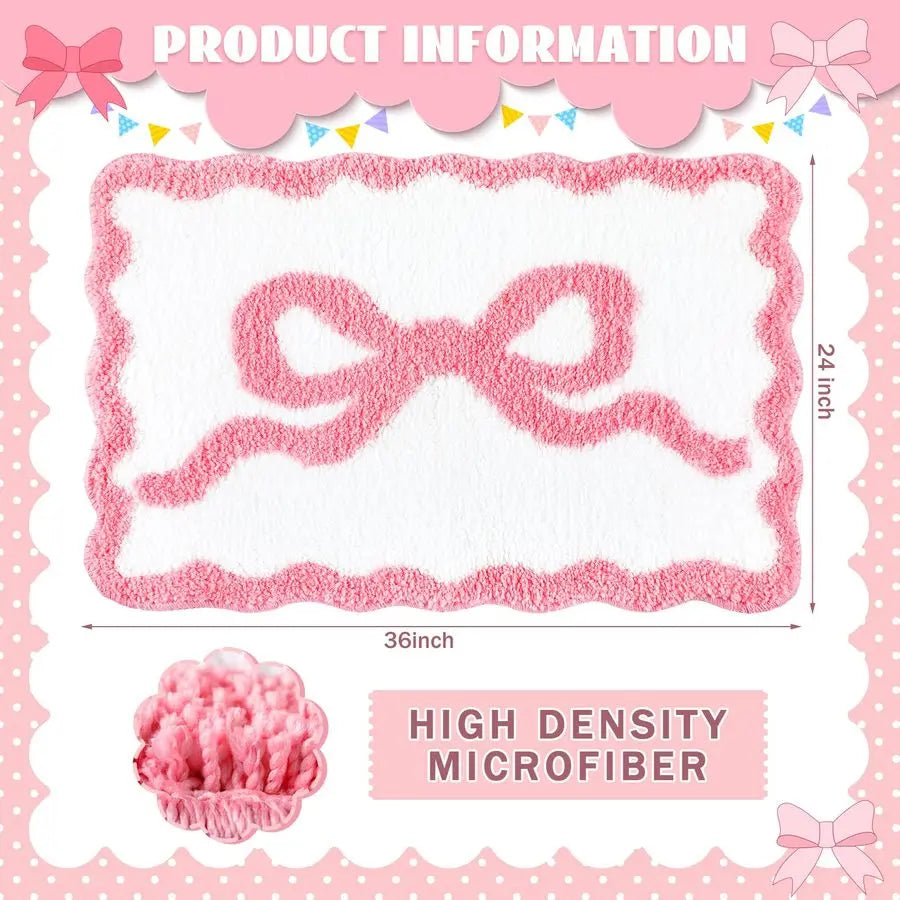 Pink Bow Rug