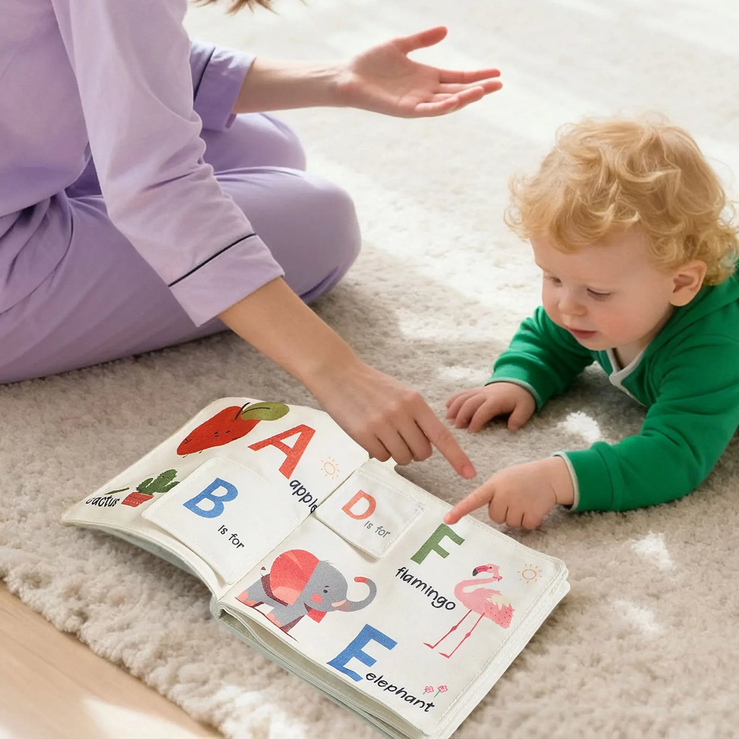 Education Books Soft Baby Book Interactive And Feel Teething Book Education Activity Kids Visual Stimulation Toys
