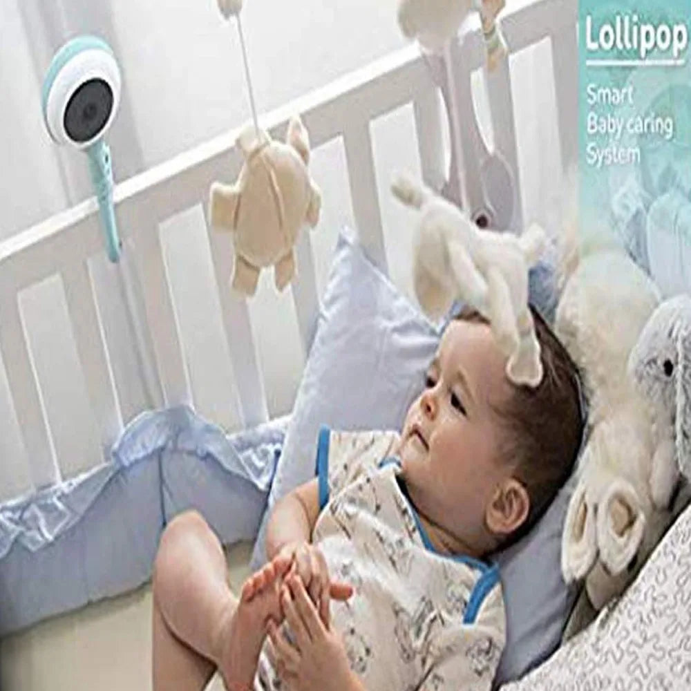 Lollipop Baby Monitor with True Crying Detection (Cotton Candy) - Smart WiFi Baby Camera - Camera with Video, Audio and Sleep