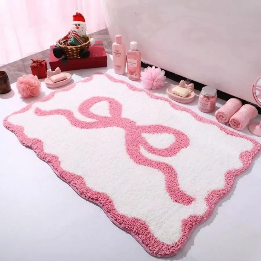 Pink Bow Rug