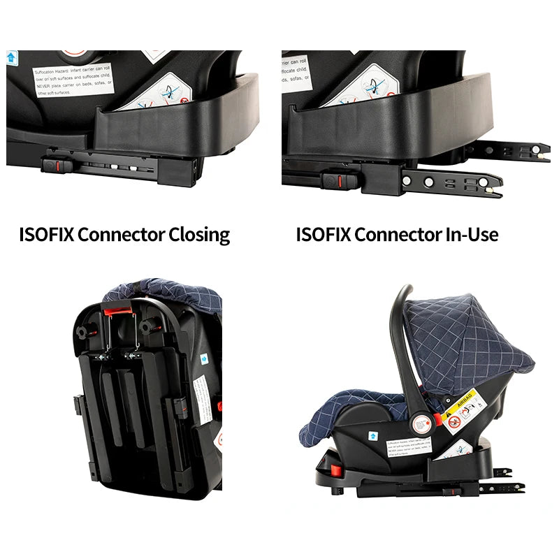 Luxury 3-in-1 High Landscape Baby Stroller Folding Pushchair with Reversible Seat Vista Pram for Comfortable Travel