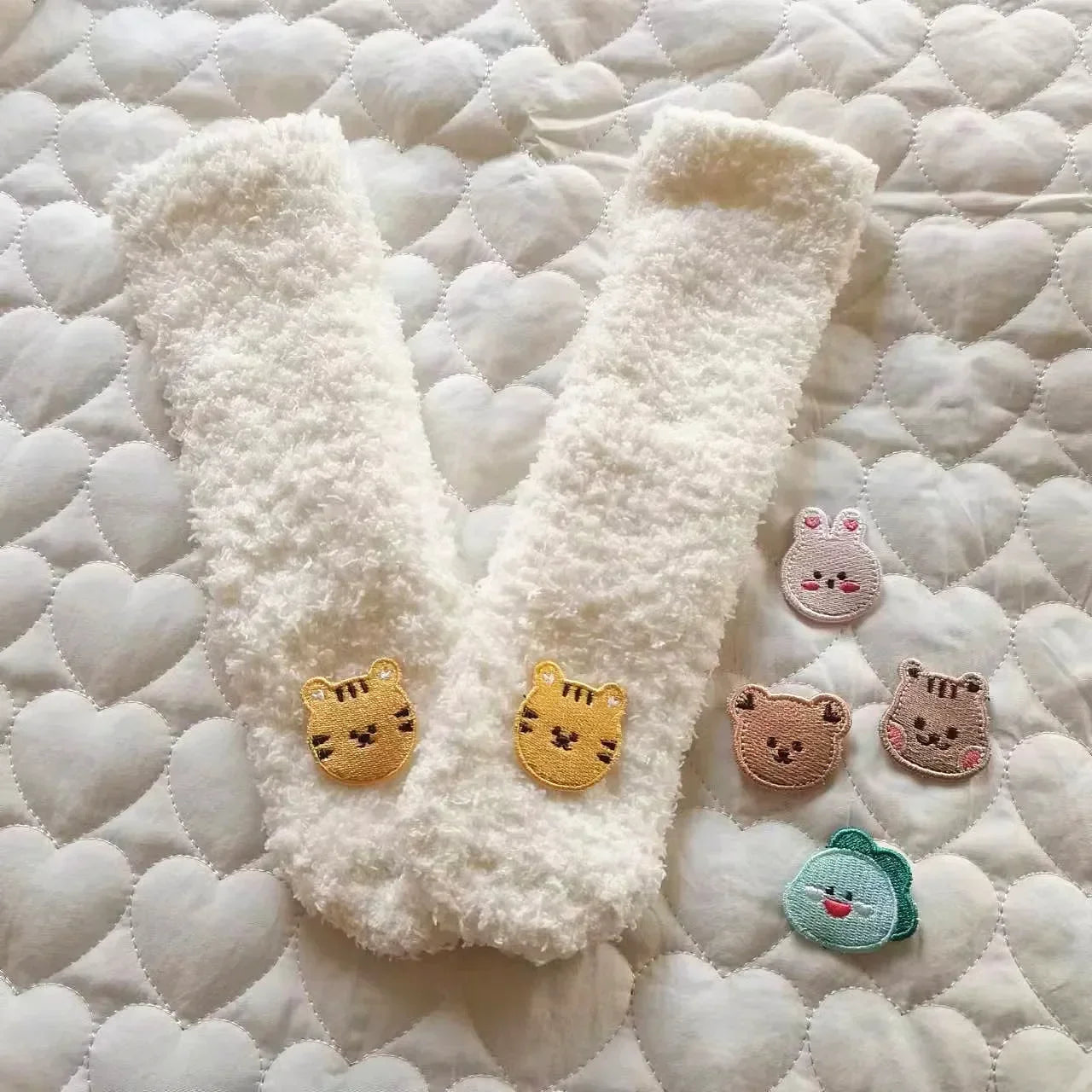 Winter Baby Socks Thick Warm Long Socks for Toddler White Autumn Winter PlushKnee Newborn Anti Slip Floor Socks