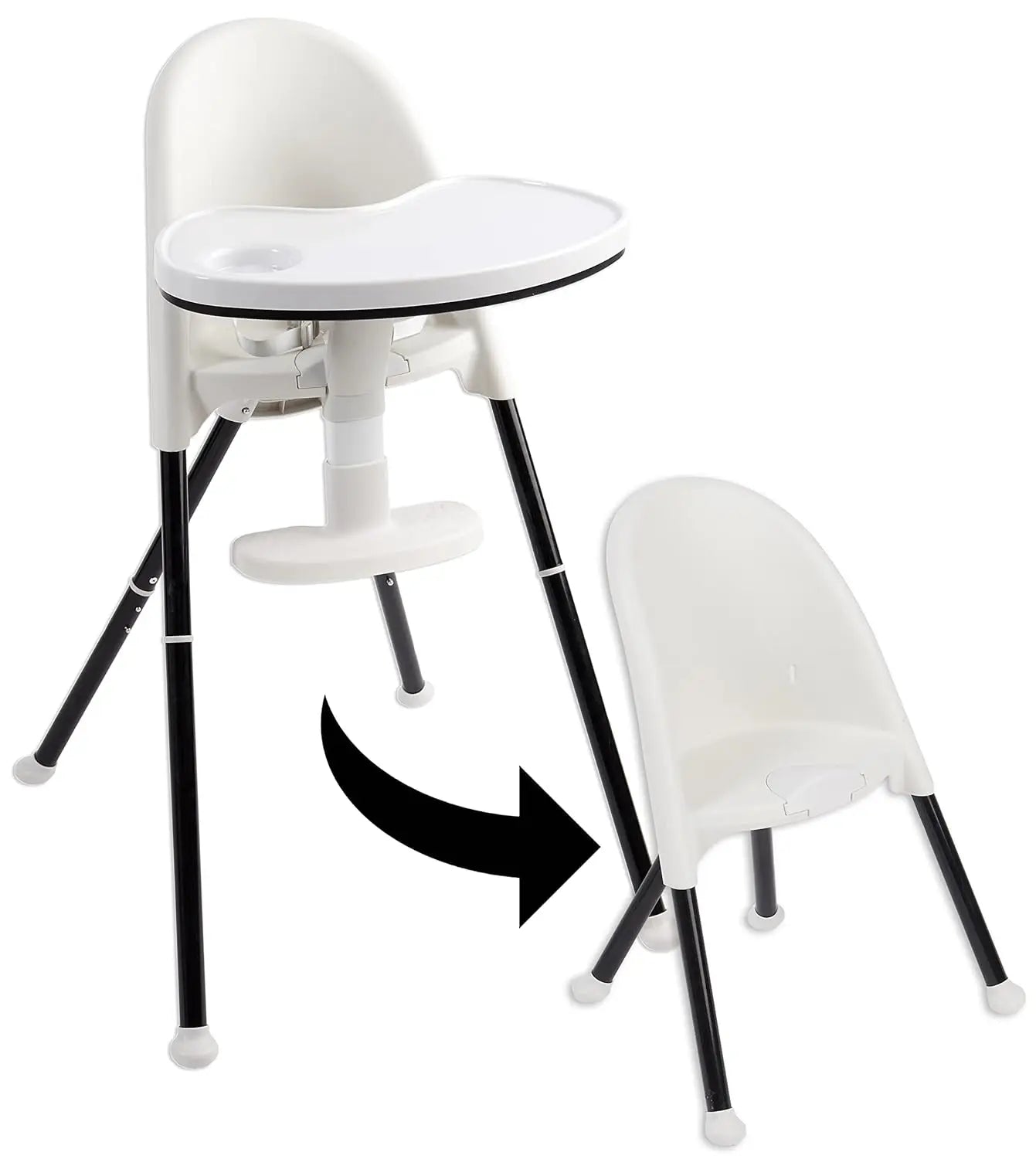 Convertible Folding Highchair & Toddler Seat - Portable